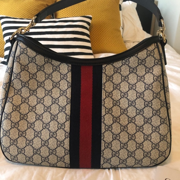 Gucci Canvas Shoulder Hobo Bag - Picture 2 of 3